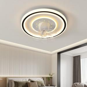 Ventilateur de plafond minimaliste moderne, lumière, éclairage créatif,