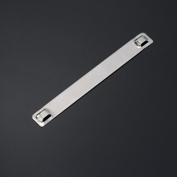 7mmx75mm Printable SS Cable Tag Plate Stainless Steel Metal Cable Tags Customized