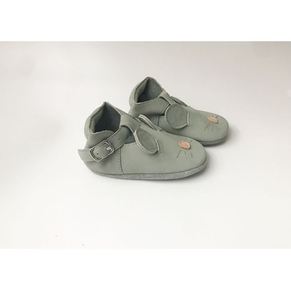 Boys Girls Cowhide EU19-22 Soft Soled Walking Shoes Pigskin Lining