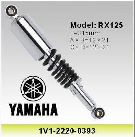 Yamaha RX100 Motorcycle Shock Absorber , Motors Spares Parts Front Fork Chrome Color