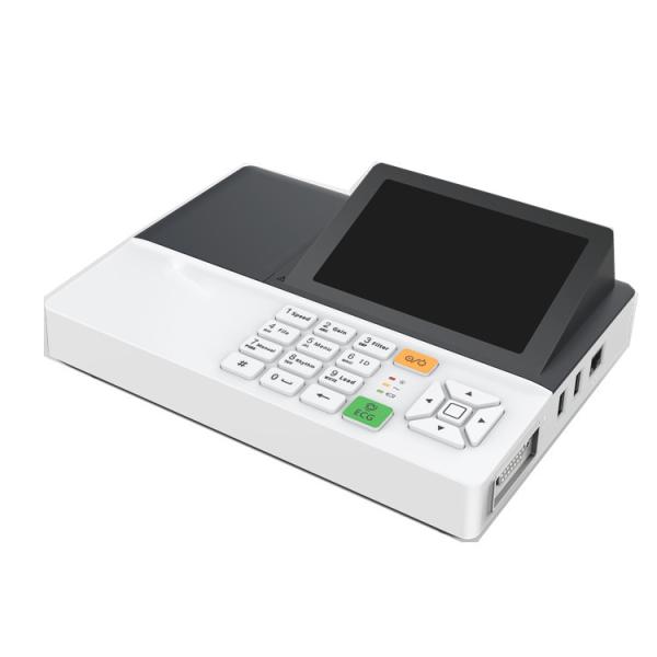 Wireless PC Software 3-Channel ECG Machine With HD LED Display Smartphone Keyboard And WIFI Module