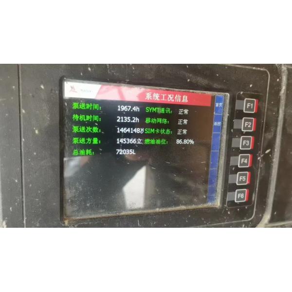 Buy Used Concrete Pump Truck 47 Meters Red Inquire for Pump Hours 1967.4