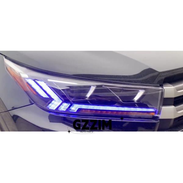 Toyota Highlander 2018 Car Modified Front Light Parts Head Lamp
