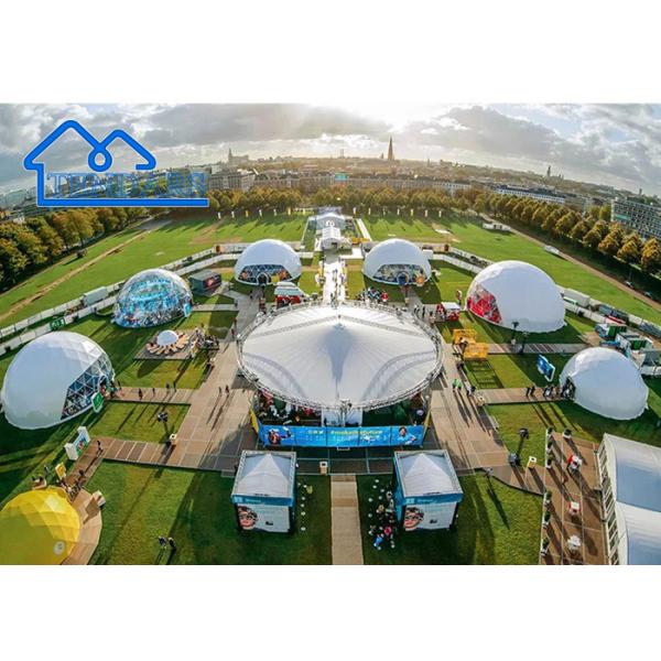 Insulated 10m Dia Commercial Dome Tent Galvanized Steel PVC Cover for Event Spaces