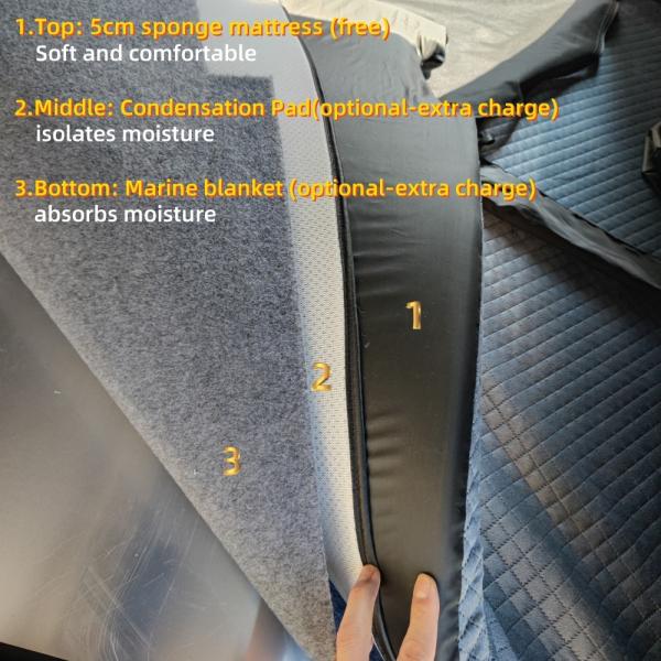 Ultra-Thin Roof Top Tent 12cm Aluminum Hard Shell 210x130cm