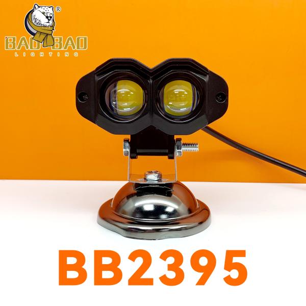 2 Eyes Plastic Body 12V White Yellow Dual Color Flashing Mini Driving Fog Light For Bike Parts