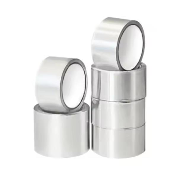 Ruban adhésif en aluminium de haute qualité avec armature, adhésif caoutchouc-résine, épaisseur 90um, résistance à la traction 120 N/25mm, pour solution d'étanchéité