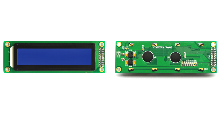 STN Blue 20 X 2 LCD Display Module HD44780 Custom Characters 2002 LCM