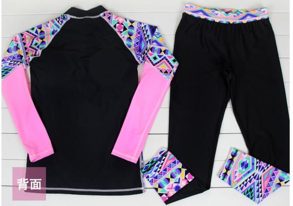 2019 UV Protection Swimming suit for women long sleeve and legs swimwear shorts pants set beach surf clothes swimsuit