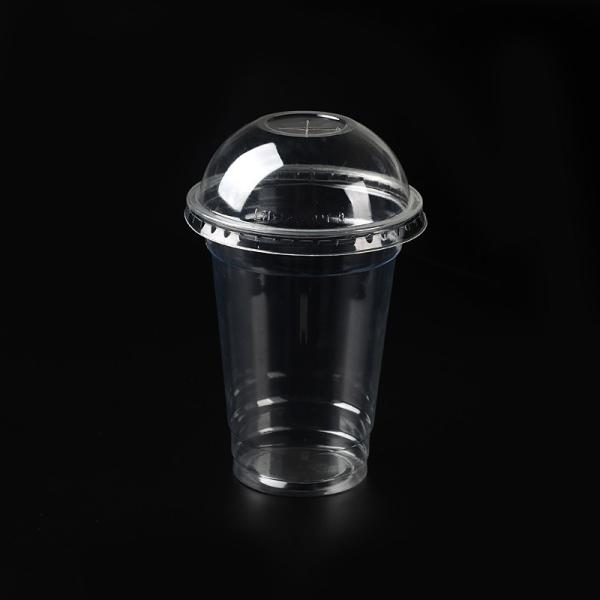 PET Plastic Type and Plastic Material disposable juice cup, 12oz disposable logo plastic cups