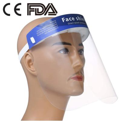 Fluid Resistant Full Protective Face Shield , Splash Face Shield Wrap Around