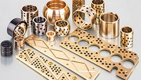 Cast Bronze Solid Lubricant Bearings & Plate Standard Size Chemical Resistant For Railways