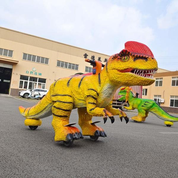 Animatronic Electric Dinosaur Ride sur pièce de monnaie exploité Ride centre commercial