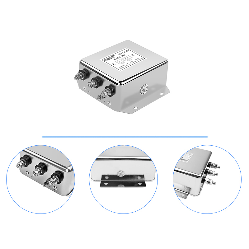 Трехфазный трехлинейный фильтр EMI Filter DAC4 30A 60A emi фильтр мощности 100amp 380V