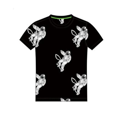 Astronaut Stylish Mens T Shirts Anti - Shrink Digital Printing Any Logo Available