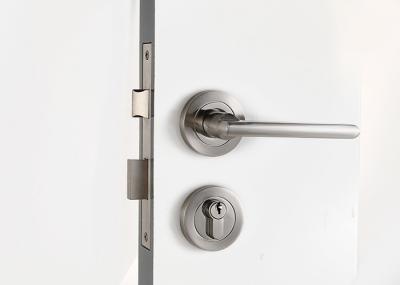 Fechadura de porta de liga de zinco Mortise Rosa Sala Satin Níquel / Chrome Manobra alavanca