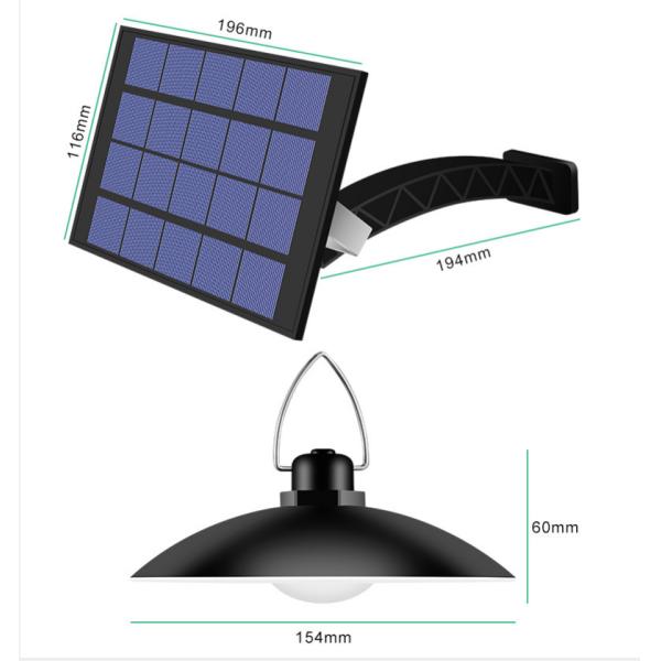 Big Solar Panel Indoor Remote Control Solar Power Ceiling Light for Modern Homes