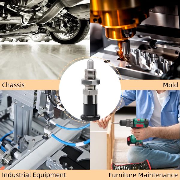 Spring Plunger Stainless Steel Retractable Spring Plunger Pin Self Locking Indexing Plunger for Industrial Equipment