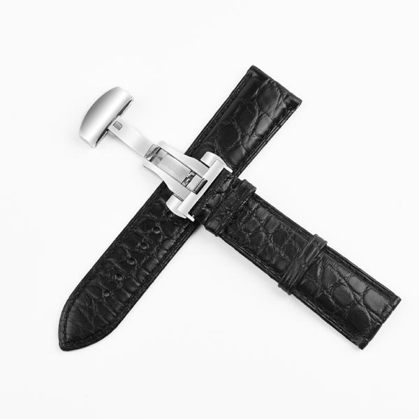 Ремень 18 наручных часов крокодила кожаный 20 22 24mm изготовленный на заказ логотип