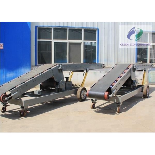 Customized Light Industry Slope Rubber Belt Conveyor With Hopper