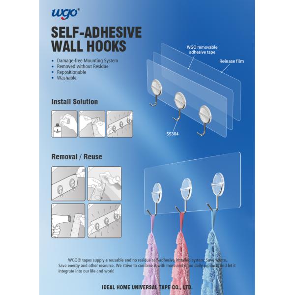 Крюк собственной личности слипчивый установленный установленный стеной для крюков и организаторов стены вешалок одежд