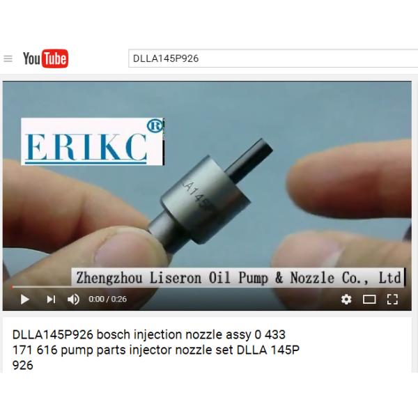 DLLA 145P926 BMW fuel injector nozzle DLLA145 P 926 jet spray nozzle 0433171616