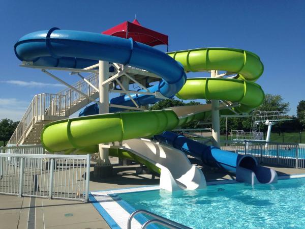 OEM Outdoor Children Play Park Amusement Pool Guangzhou Fiberglass Water Slide for Kids