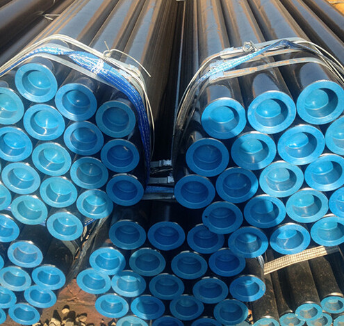 ASTM A106 Gr. B Black Seamless Carbon Steel Pipe Sch40 Sch80 Std For Fluid Transport