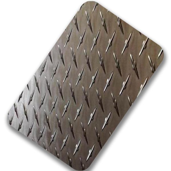 Checkered 430 Stainless Steel Sheet 0.3-12mm Decorative Stainless Steel Panels 4x8