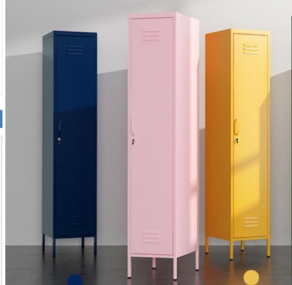 Ajutable Feet Ventilation Two Keys Colorful Metal Lockers
