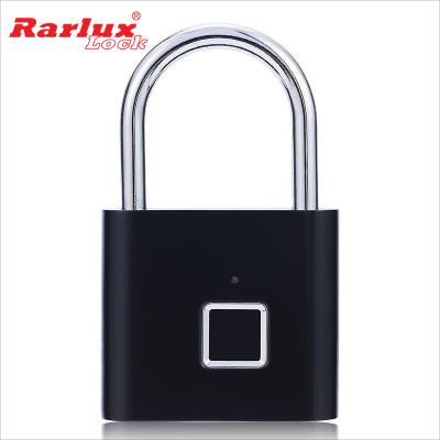 Factory Electronic USB Fingerprint Padlock Charging Portable Zinc Alloy Smart Eco-Friendly 10 Sets Fingerprints RARLUX SY11