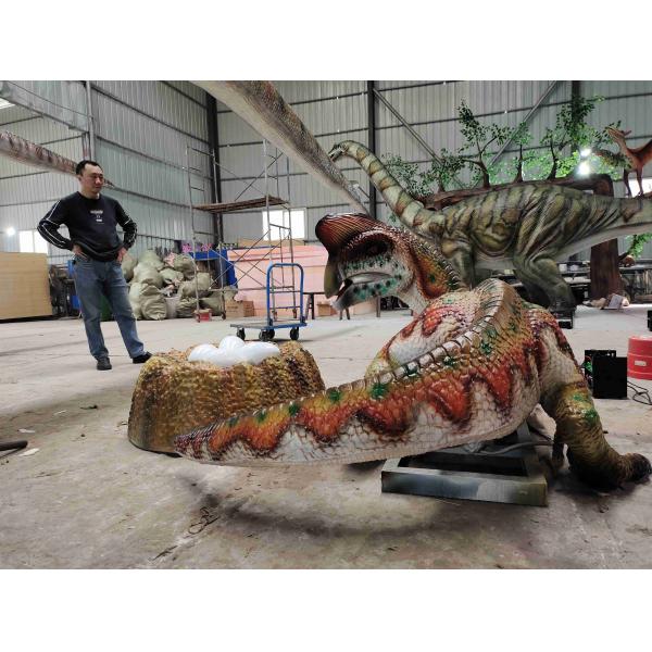 Water Park Electric Dinosaur Equipment Life Size Simulation Dinosaur Decoration