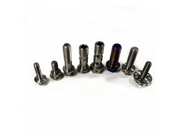 Rainbow Titanium MTB Bolts Custom Made Color Banjo Bolt For Motorcycle / Bike