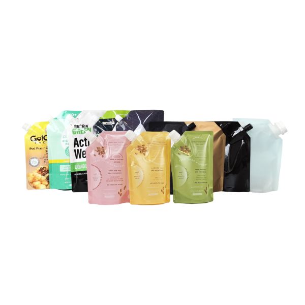 Reusable Custom Windowed Pouch - Handle & Pour Spout Food Bag for Moisture/Dust-Proof Storage
