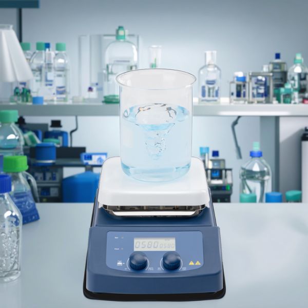 100rpm - 1500rpm Magnetic Hotplate Stirrer 380°C LCD Digital Hotplate Stirrer  For Laboratory Research