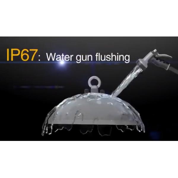 0 - 10V Dimmable LED High Bay Warehouse Lighting Fixture , Hook Mount LED Lights