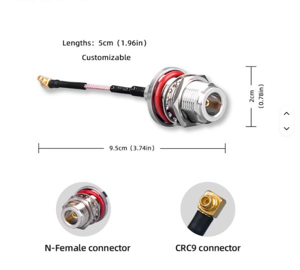 Coaxial Communication Cables RG6 RG174 RG59 SMB SMA TNC BNC UHF N F CRC9 with RP-SMA Connector 50ohm 213 214 58