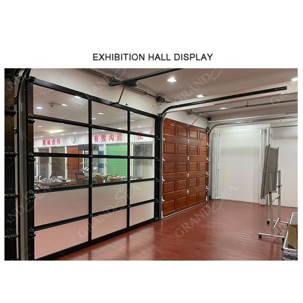 Villa Luxury 16 Ft Foot Clear Frosted Full View Aluminum Automatic Double Modern Insulated Glass Garage Door for Sale