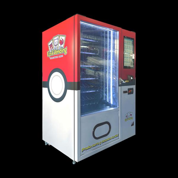 Compact Pokemon Vending Machine with Customized Stickers with Card Reader Suitable for Selling TCG Product