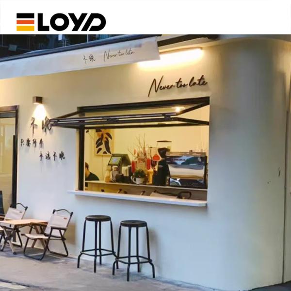 Soundproof Aluminum Folding Window with 5+18A+5mm Tempered Glass