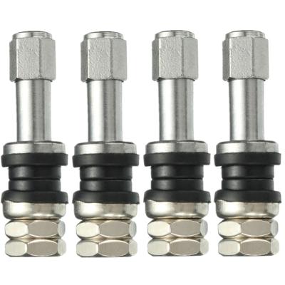TR43E Tubeless Car Tyre Valve Clamp In Type With 11.5 Millimeter Rim Holes