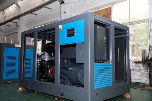 55kw 7 Bar Energy Saving Two Stage Screw Compressor big air flow two stage screw compressor with AC motor