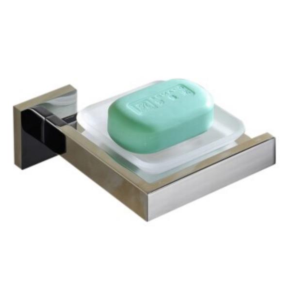 Soap Dish83102-Square Black&Stainless steel 304&Brush&glass & bathroom Accessories&kitchen,Sanitary Hardware