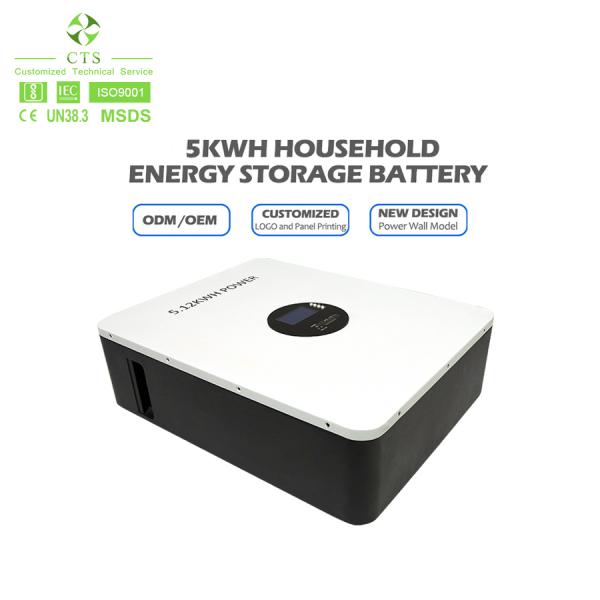 Customized 48V 100Ah 200Ah Energy Storage Battery Rechargeable Power Wall Lithium Ion Battery 5kWh 10kWh for Home Power Backup