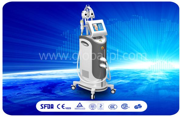 Equipamento dando forma fresco fêmea Cryolipolysis com sistema gordo do gelo da cavitação do RF