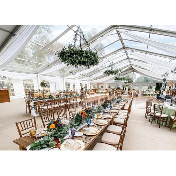 Event Banquet Marquee, Clear PVC Wedding Party Roof Top Tent For 1500 People