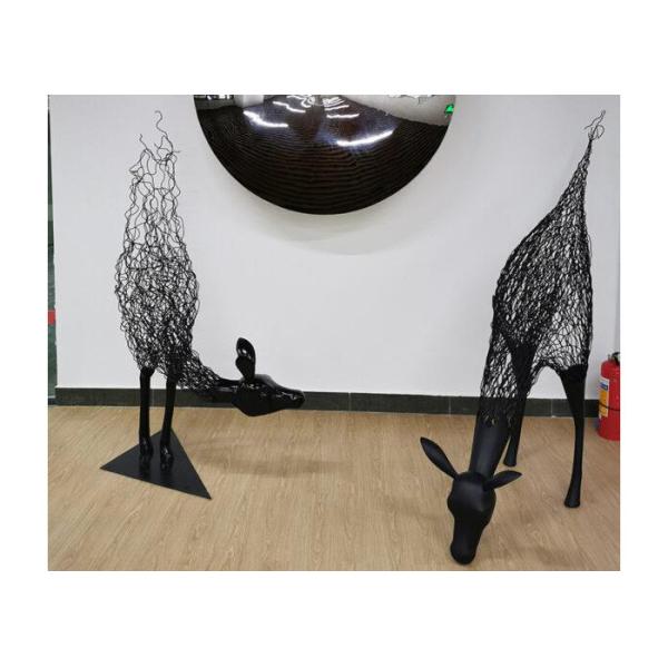 Modern Art Stainless Steel Outdoor Metal Animal Sculpture