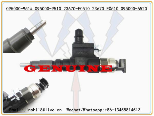 DENSO GENUINE FUEL INJECTOR 095000-9510 095000-951# 095000-6520 FOR TOYOTA AND HINO 23670-E0510 23670 E0510 23670E0510