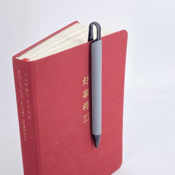 High Quality Soft Rubber Business Ballpoint Pen Simple Press Ball Pen With Clip