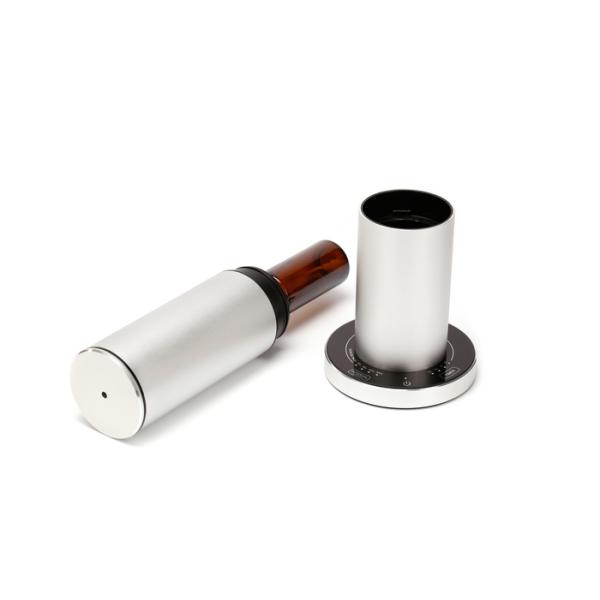 Silver Cylindroid Commercial Scent Diffuser For Hotel Rooms / Clothing Stores